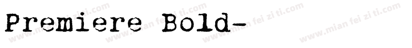 Premiere Bold字体转换